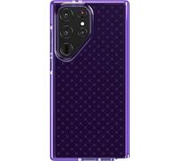 tech21 Evo Check Coque pour Samsung Galaxy S23 Ultra - Digi Purple 4,9 m - Protection Contre Les Chutes - Résistante aux Chocs et aux Rayures