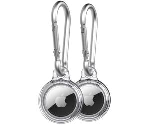 Tech21 Evo Clear AirTags Coque avec Mousqueton Compatible Apple AirTag