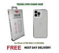 Tech21 – Coque iPhone 13 Pro Max – T21-8980 Evo Clear – Transparente, protection multi-chute 12 pieds