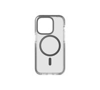tech21 - Evo Crystal MagSafe iPhone 14 Pro Cover - Clear/Graphite Black