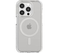 tech21 Evo Crystal - iPhone 15 Pro - Compatible avec MagSafe - Coque de Protection Contre Les Chocs - Titane Blanc