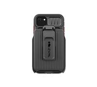 tech21 Evo Max pour iPhone SE 2022 - Coque de téléphone Ultra protectrice et Robuste avec étui et Protection Contre Les Chutes Multiples de 6 m, Noir