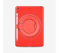 Tech21 Evo Play2 avec Porte-Crayon pour iPad 7e/8e/9e génération - Housse de Protection pour iPad avec Protection Contre Les Chocs - Rouge