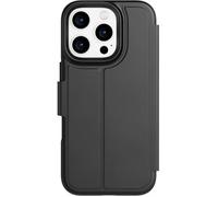 tech21 EvoLite - Étui Portefeuille pour iPhone 16 Pro - 3 emplacements pour Cartes - Coque de Protection Contre Les Chocs - Noir