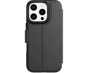 tech21 EvoLite - Étui Portefeuille pour iPhone 16 Pro - 3 emplacements pour Cartes - Coque de Protection Contre Les Chocs - Noir