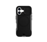 tech21 EvoMax - Coque de Protection Contre Les Chocs pour iPhone 16 Compatible avec MagSafe - 21 Fois testée Selon la Norme Militaire - Bouclier d'appareil Photo - Noir/Anthracite