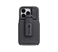 tech21 iPhone 14 Pro Evo Max Compatible avec MagSafe Coque de téléphone Durable, Absorbant Les Chocs et Robuste, avec étui et Protection FlexShock Multi-Chute de 6 m, Noir