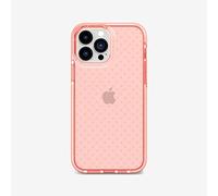 tech21 T21-8970 Evo Check pour iPhone 13 Pro Max - Coque de téléphone Ultra-protectrice avec Protection Contre Les Chutes Multiples de 4,9 m, Corail