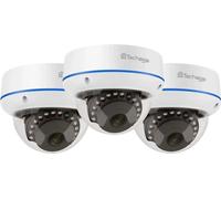 Techage †caméras de surveillance, résolution 4MP & 5MP, design dôme, 3 pcs caméra 4MP