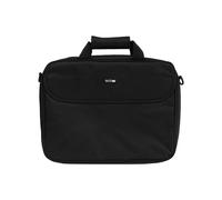 Techair Classic Basic TANZ0140 Sac Toploader 15.6" Noir, Polyester 500D, Compartiment 390x270x40mm, Poche Avant, Sangle d'Épaule Amovible, 610g