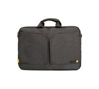 Techair Evo Pro TAEVA001V2 Sac Toploader 13.3" Gris Polyester Motif, Compartiment 330x230x20mm, Poches Avant/Arrière, Bandoulière Amovible, 438g