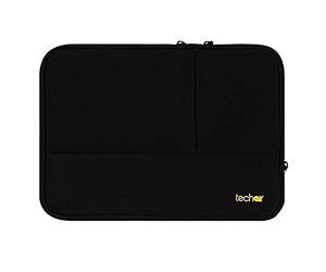 Techair TANZ0330 Housse de Protection doublée avec Imitation Fourrure pour Ordinateur 13,3" Noir