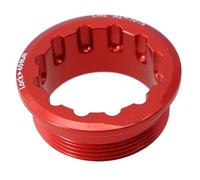 TECHAUTO Bloque Volant Moteur Arrache Volant Adapté Aux Boulons De Fixation De La Bague De Cassette Shimano M6100/M7100/M8100, Couvercle Verrouillage Roue Libre pour Vélo 12 Vitesses,moyeu(Red)