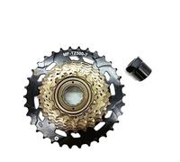 TECHAUTO Bloque Volant Moteur Arrache Volant Convient pour Shimano Tourney TZ500 TZ31 7 V, Cassette 7 Vitesses, Roue Libre pour VTT, pignon fileté en métal 14-28/34 Dents(14-34T with Remover)