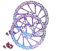 TECHAUTO Freins Frein à Tambour pour Vélo Convient pour Shimano adapté pour Sram vélo Disque de Frein Rotor 160mm 180mm Frein hydraulique Rotor CSG3 VTT Rotors Vélo de Frein à Tambour(G3-160mm-2pc)