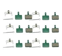 TECHAUTO Plaquette Frein à Disque hydraulique de vélo adaptée pour Shimano M375 M445 M446 Deore MT200 SLX M6100 pièce de Disque de plaquette de Frein de vélo(Ceramic 6Pairs)