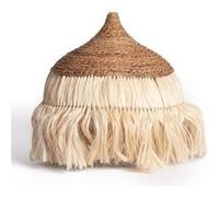 TechBrey Abat-jour Suspension Rotin et Ramie Kempo Wari ILUZZIA Naturel Naturel G