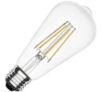 TechBrey Ampoule LED Filament E27 8W 1055lm Dimmable ST64 No Flicker 2700K Blanc chaud blanc G