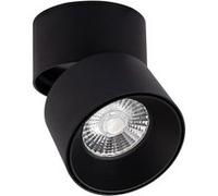 TechBrey Applique LED Aluminium Ronde New Onuba 7W Noire 2700K Blanc chaud Noir