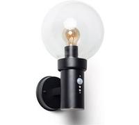 TechBrey Applique Murale Extérieure Acier Inoxydable avec Détecteur PIR Optic Noir Noir G