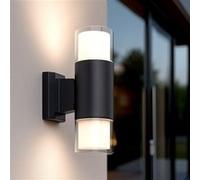 TechBrey Applique Murale Extérieure Aluminium Docker Noir Noir