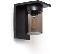 TechBrey Applique Murale Extérieure Aluminium Melba Noir Noir G