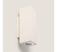 TechBrey Applique Murale Extérieure Ciment Éclairage Double Face Banjar Square Beige Beige