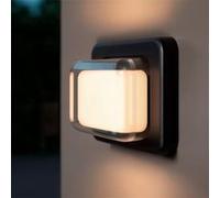 TechBrey Applique Murale Extérieure LED 10W Éclairage Rectangulaire Noire Aluminium Gulpos Noir mat Noir mat G