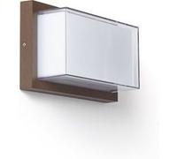 TechBrey Applique Murale Extérieure LED 12W Aluminium CCT Sélectionnable Double Éclairage Caelia Rouille Rouille G