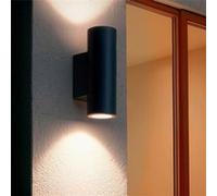 Applique Murale Extérieure Led 12w Aluminium Éclairage Double Face Cct Sélectionnable Satna Anthracite