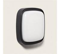 TechBrey Applique Murale Extérieure LED 12W Éclairage Carré Noire Beilen Noir Noir