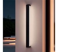 TechBrey Applique Murale Extérieure LED 30W Aluminium Bathen Noir Noir