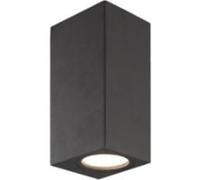 TechBrey Applique Murale Extérieure Miseno Éclairage Double Face Noire Noir 88 mm Noir