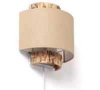 LEDKIA LIGHTING Applique Murale Fibres Naturelles Orléans Vert Céladon E27