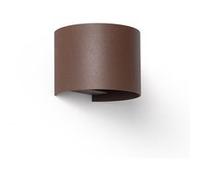 Applique Murale Led 10 W Extérieure Aluminium Cct Sélectionnable Éclairage Double Face En Iridix Round Rouille