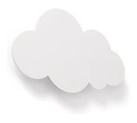 TechBrey Applique Murale LED 10W Kids Cloudy Blanc Blanc