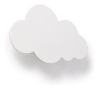 TechBrey Applique Murale LED 8W Kids Cloudy Blanc Blanc