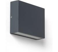 TechBrey Applique Murale LED Extérieure 7 W Aluminium Éclairage Double Face CCT Sélectionnable Brooky S Anthracite Anthracite G