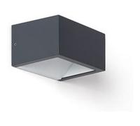 TechBrey Applique Murale LED Extérieure 9 W Aluminium Éclairage Double Face CCT Sélectionnable Sheffield Anthracite Anthracite G