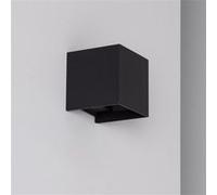 TechBrey Applique Murale LED Extérieure Aluminium Eros 6W Éclairage Double Face Noire Blanc Chaud 2800K - 3200K 100 mm Blanc Chaud 2800K - 3200K G
