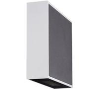 TechBrey Applique Murale LED Extérieure Aluminium Roma 6W Noire 3000K Blanc chaud Noir G