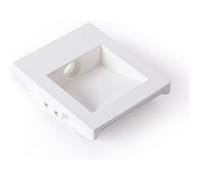 TechBrey Applique Murale LED Intégration Plâtre/Placo 2W Coupe 173x145 mm 2700K Blanc chaud Blanc G