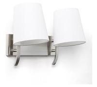 TechBrey Applique Murale Métal 2 Spots Eikho Blanc Blanc G