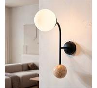 TechBrey Applique Murale Métal Bradwall Noir Noir G