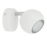 TechBrey Applique Murale Orientable Aluminium Ates 1 Spot Blanc Blanc 130 mm Blanc G