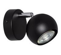 TechBrey Applique Murale Orientable Aluminium Ates 1 Spot Noir Noir 80 mm Noir G