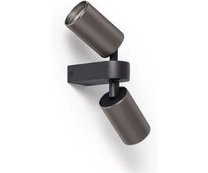 TechBrey Applique Murale Orientable Aluminium Breixo 2 Spots Noir Noir