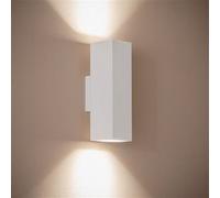 TechBrey Applique Murale Plâtre Éclairage Double Face Amatista Blanc Blanc G