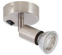 TechBrey Applique Orientable Aluminium Oasis 1 Spot Argenté avec Interrupteur Argent Argent G