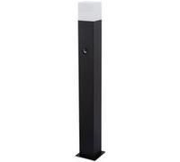 LEDKIA LIGHTING Balise extérieure en saillie sur pied Augusta 74 cm Noire avec détecteur de prés